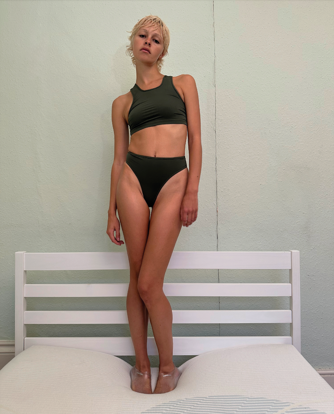 Tank Bikini in Khaki