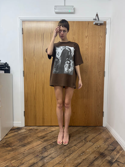 Tim Breuer x Supriya Lele Limited Edition T-shirt in Chocolate