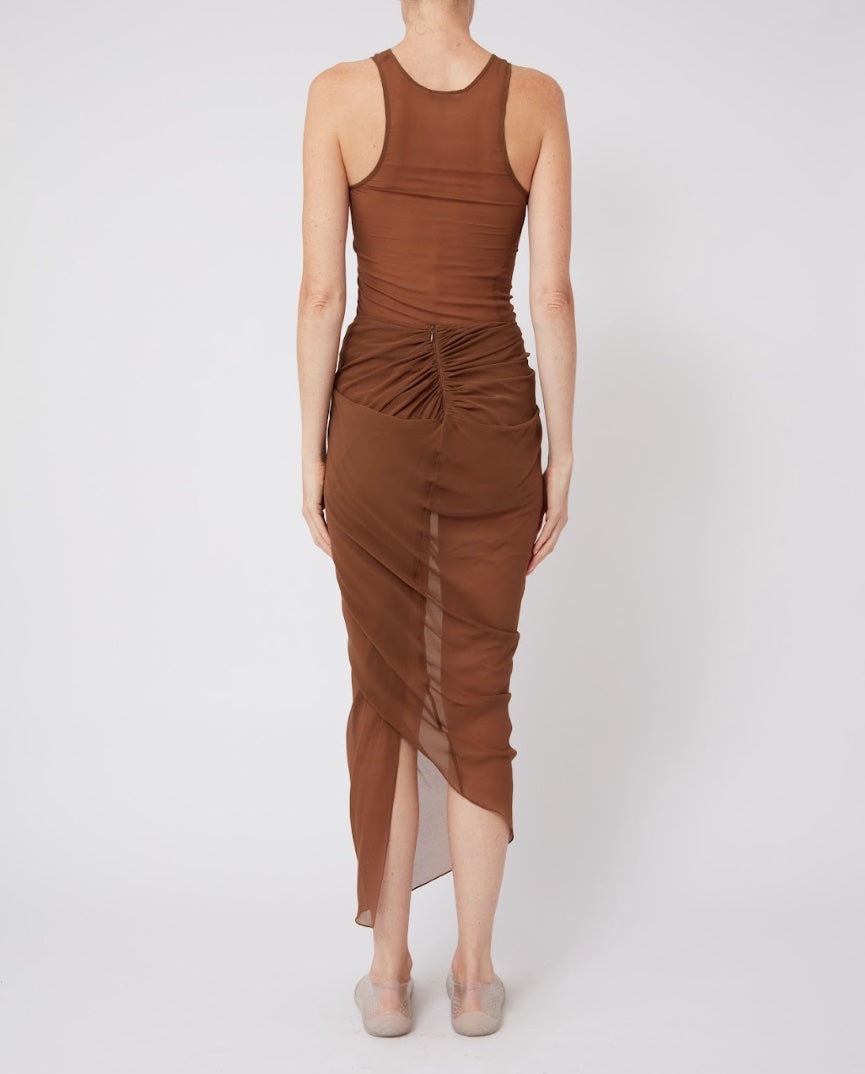 Wrap Skirt in Brown